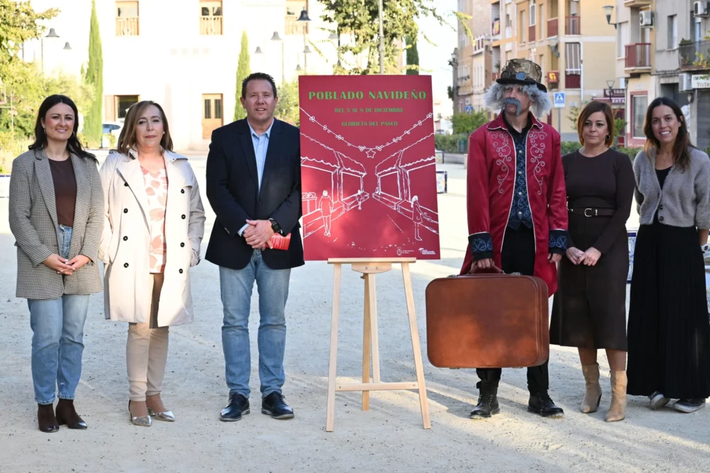 imagen de la presentación del Poblado Navideño de Mula 2025